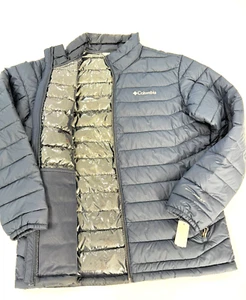 Chaqueta azul Columbia Powder Life Omniheat para hombre talla L NUEVA CON ETIQUETAS PRECIO DE VENTA SUGERIDO POR EL FABRICANTE $150 - Imagen 1 de 11