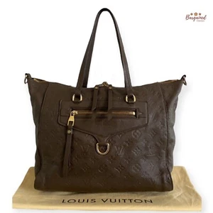 Auténtico Bolso de Mano LOUIS VUITTON Marrón Monograma Empreinte Cuero Bastilla MM - Imagen 1 de 15