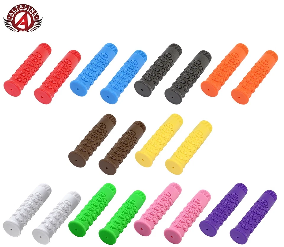 AltaLine Skull Lowrider Bicycle Handlebar Grips Beach Cruiser BMX MTB Bike Grips - Image 1 of 1