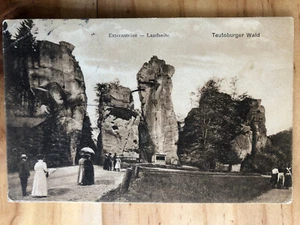 Alte Ansichtskarte 1909 Externsteine Landseite, Horn-Bad Meinberg, Teutoburger W - Bild 1 von 2