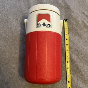 Marlboro Coleman 5590 Insulated Cooler Pour Spout Red White Handle Vintage Promo - Picture 1 of 4