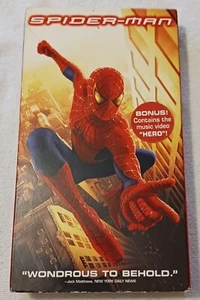 Spider-Man VHS (2002) Tobey McGuire Kirsten Dunst TESTED - Picture 1 of 5