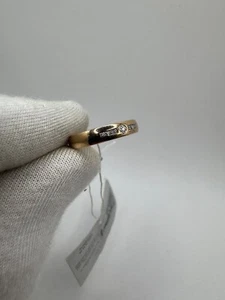 Ukraine 14K 585 Women's Gold Ring Natural Diamond 2.52g 6.75 size Fashion - Picture 1 of 11