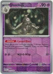 Dusclops 019/064 Reverse Holo Shrouded Fable SFA Pokemon Card NM - Imagen 1 de 1