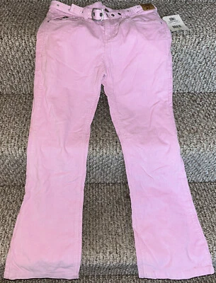 Faded Glory Girl’s Pink Corduroy Belted Pants Sz 10 BNWT - Image 1 of 4