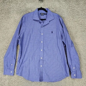 Polo Ralph Lauren Hemd Herren XL Blau Langarm Knopfleiste - Bild 1 von 9