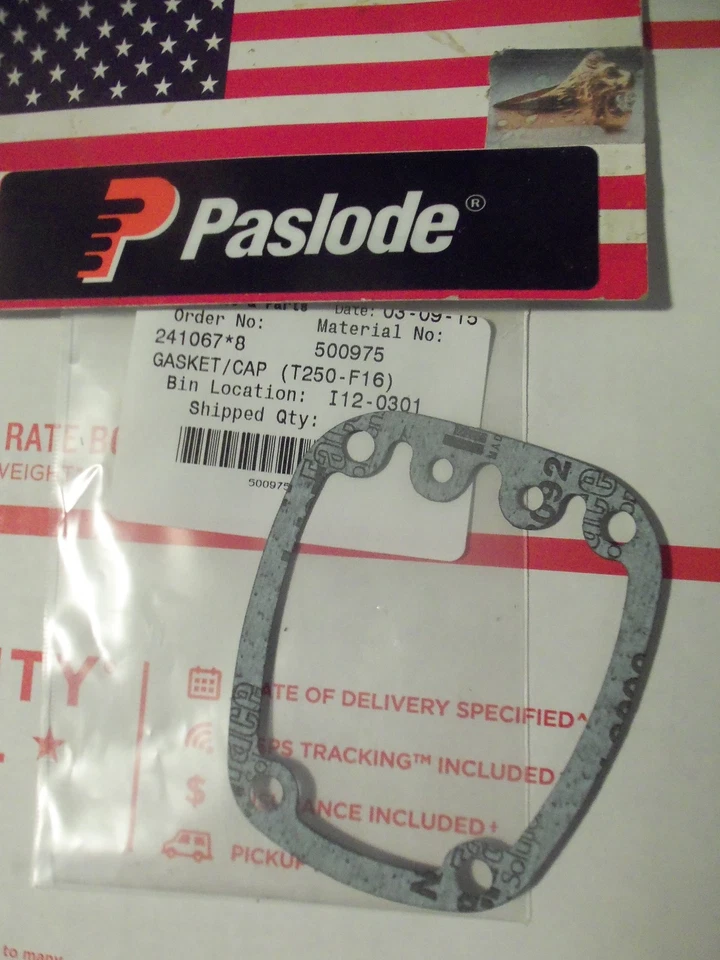 "Genuine" Paslode Part # 500975 GASKET/CAP (T250-F16)