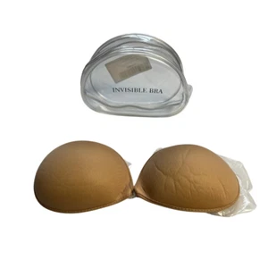 INVISIBLE BRA Nude Size C-Cup Stick-On Wedding or Daily Wear BRAND NEW - Picture 1 of 8