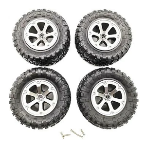 4 Pack 73.8mm Rubber Wheel Tire Rim For WPL B16 B36 B-14 C14 1/16 RC Car Truck - Picture 1 of 15