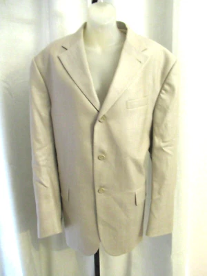 Blazer Esmoquin OSCAR de la RENTA Dorado Seda Lana Chaqueta Boda 44R Nuevo Foto 1 de 4