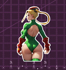 Street Fighter - Cammy Aufkleber Aufkleber Vinyl #2 - Anime Waifu - mehrere Größen