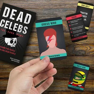 Guess The Dead Celebrities Fun Card Game Hilarious Game For Family Party Friends - Picture 1 of 3