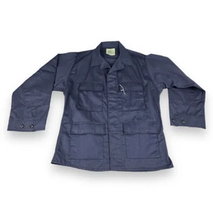 Vintage Tru-Spec BDU Coat Jacket MEDIUM-REGULAR Navy Blue Military Uniform - Picture 1 of 7