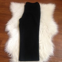 Dana Buchman Womens Size 6 Solid Black Cropped Capri Dress Pants 