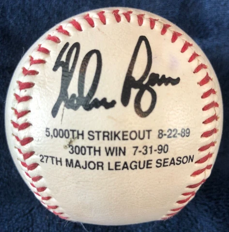 1993 Nolan Ryan Texas Rangers Baseball Replica Signature Stadium Give-away Cover