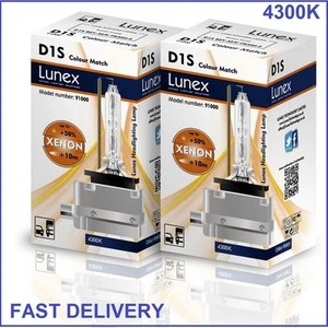 2 x D1S Genuino LUNEX XENÓN BOMBILLA HID 4300K compatible con 66043 66144 85410 cm - Imagen 1 de 1