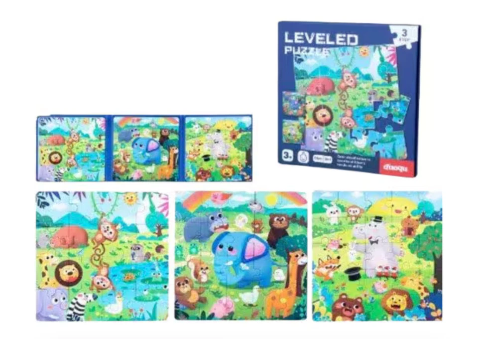 1 Rompecabezas Magnético para Niños, Libro de Rompecabezas 3 en 1, Rompecabezas de Viaje para Niños Juguetes Foto 1 de 1