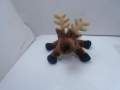 Ganz Webkinz HM 137  9" Plush Brown Reindeer  Antlers Stuffed Animal Toy NO CODE - Image 1 of 4
