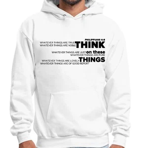 Sudadera con capucha gráfica para hombre Think on These Things ilustración negra - Imagen 1 de 54
