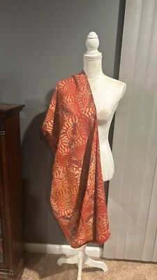 Kampala Chiffon African Fabric 100% Crepe 4.5 yards - Image 1 of 4