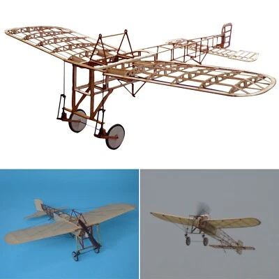 Blériot XI Slow Flyer Modellflugzeug Kit 1:20 RC Flugzeugmodell Baukasten Balsa - Bild 1 von 4