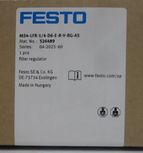 FESTO MS4-LFR-1/4-D6-E-R-V-RG-AS FILTERREGLER - Bild 1 von 4