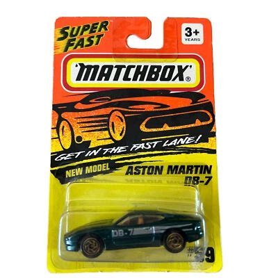 Matchbox Superfast #59 Aston Martin DB-7 Green w/ Gold Hub Wheels 1993 - Image 1 of 4