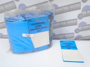 LEM Products (250 pcs) - FN10611 - Self Laminating BLUE EXTENSION CORD ID TAG - Picture 1 of 10