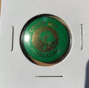 1967 NFL GREEN BAY PACKERS football 7/8" tin litho pinback button by Lar Lu Line - Picture 1 of 2