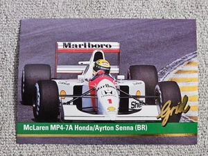 1992 Grid Motorcard Formula 1 Ayrton Senna #1 HOF - Picture 1 of 2