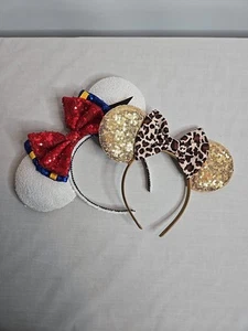 2PC Daisy Duck & AQOKKA Mouse Ears Headbands - Picture 1 of 5
