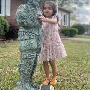 Rare Editions Toddler Girls’ Multi Floral Embroidered Sequin Mesh Dress 3T - Picture 1 of 5