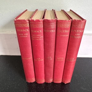 Loeb Classical Library 5 Vol Set Horace Cicero Juvenal Persius Propertius 1960s - Bild 1 von 8