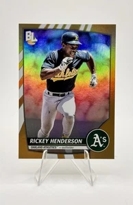 RICKEY HENDERSON 2023 TOPPS BIG LEAGUE LEGENDARY GOLD FOIL SSP - Picture 1 of 2