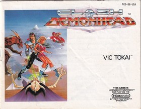 Nintendo NES Instruction Manual Clash at Demonhead