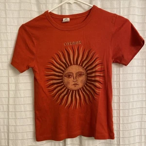 urban outfitters top small Sun Orange Casual School Bright Boho Indie Cozmoz - Picture 1 of 5