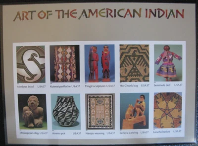US stamps 3873 Art  American Indian 37¢ sheet MNH +bonus. see note - Image 1 of 2