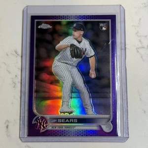 2022 Topps Chrome Update Baseball JP Sears Purple Refractor RC #USC110 - Picture 1 of 2