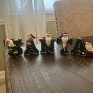 Lindo y Divertido Decoración de Navidad Papá Noel Nombre Letras Figuras Figuras - Imagen 1 de 16
