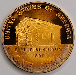 2009 S GEM PROOF CAMEO LINCOLN CENT BICENTENNIAL - EARLY CHILDHOOD - Picture 1 of 4