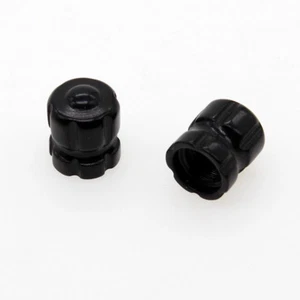 Pair Black For CBR125R 250R 300R Car Tire Air Valve Stem Pressure Dust Cap Cover - Picture 1 of 5