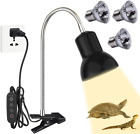 Turtle Heat Lamp,Reptile Heat Lamp with Timer,25/50W UVA UVB Reptile Light Bulb