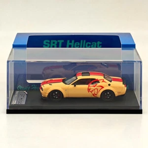Stance Hunters 1/64 Dodge SRT Hellcat Desert Diecast Model Car Collection Yellow - Picture 1 of 6