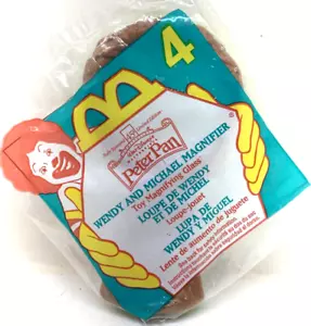 McDonald's 1997 Happy Meal Peter Pan - lupa Wendy and Michael - juguete #4 - Imagen 1 de 4