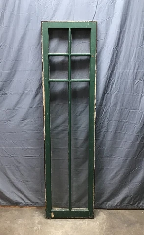 Antique 6 Lite Casement Cottage Camp Window Green 20X56 Vintage Old 1059-22B Cover