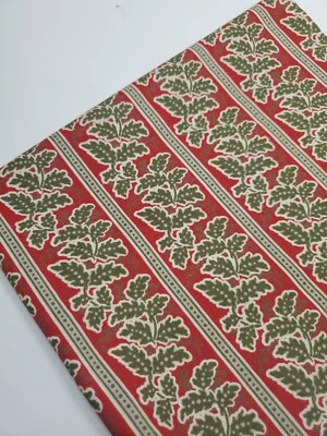 French General Fabric Christmas Stripe Cotton Moda Sew Quilt Holiday FAT QUARTER - Image 1 of 2