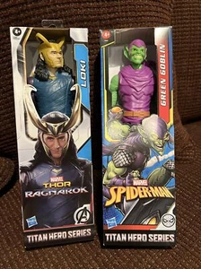 Hasbro Marvel Titan Hero Series Green Goblin & Thor Ragnarok 12” Figures New - Picture 1 of 2