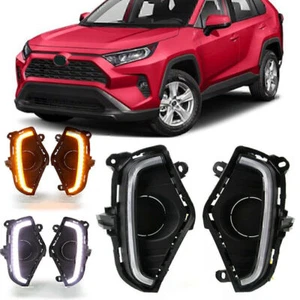 Fendinebbia luce diurna DRL con indicatori di direzione per Toyota RAV4 19-20 ABS - Foto 1 di 7
