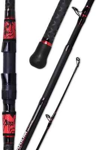 Surf Fishing Rod Graphite Travel Fishing Pole 2PC/3PC Portable Solid Carbon Fibe - Picture 1 of 12