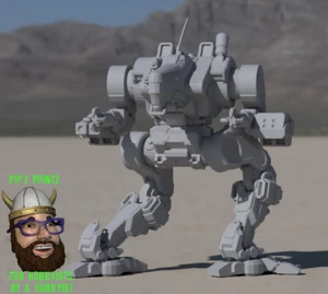 VPR-Prime 4 Viper aka "Dragonfly" Alt Mech Model For Battletech 6mm-10mm-15mm - Picture 1 of 1